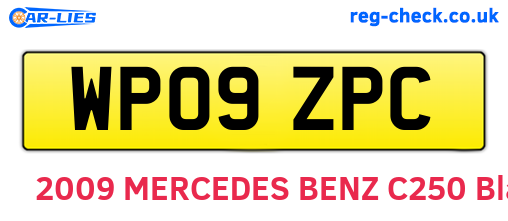 WP09ZPC are the vehicle registration plates.