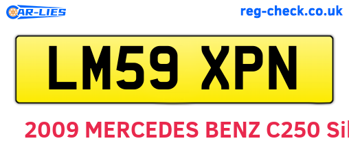 LM59XPN are the vehicle registration plates.