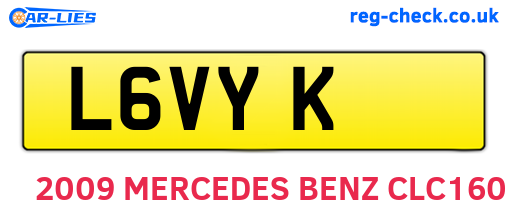 L6VYK are the vehicle registration plates.