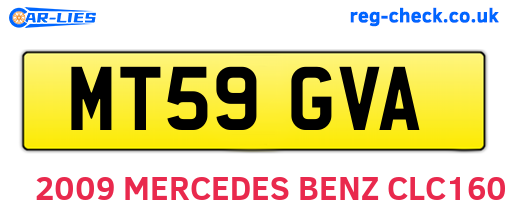 MT59GVA are the vehicle registration plates.