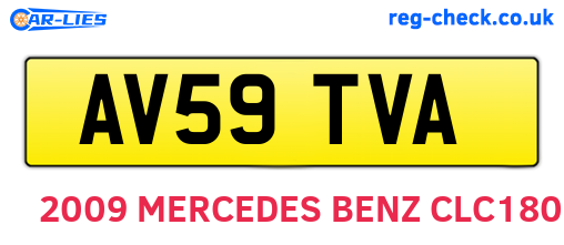 AV59TVA are the vehicle registration plates.