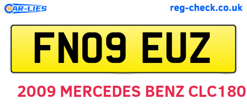 FN09EUZ are the vehicle registration plates.