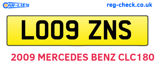 LO09ZNS are the vehicle registration plates.