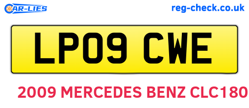 LP09CWE are the vehicle registration plates.