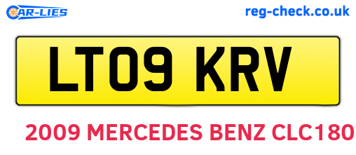 LT09KRV are the vehicle registration plates.