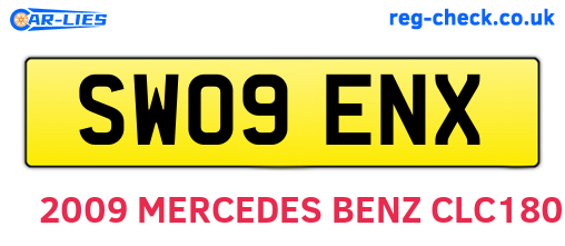 SW09ENX are the vehicle registration plates.