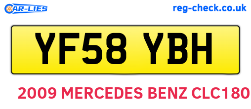 YF58YBH are the vehicle registration plates.