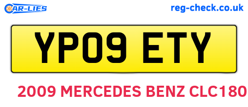 YP09ETY are the vehicle registration plates.