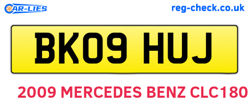 BK09HUJ are the vehicle registration plates.
