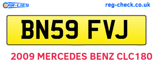 BN59FVJ are the vehicle registration plates.