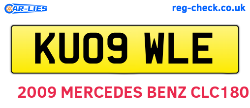 KU09WLE are the vehicle registration plates.