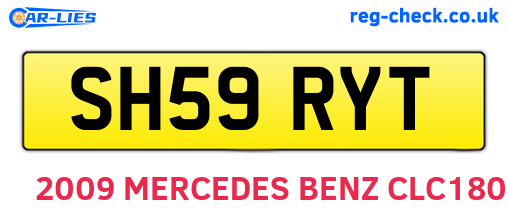 SH59RYT are the vehicle registration plates.