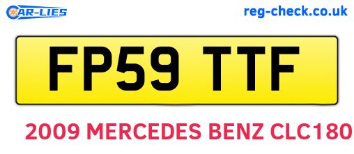 FP59TTF are the vehicle registration plates.