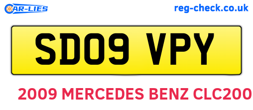 SD09VPY are the vehicle registration plates.