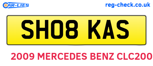 SH08KAS are the vehicle registration plates.