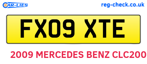 FX09XTE are the vehicle registration plates.