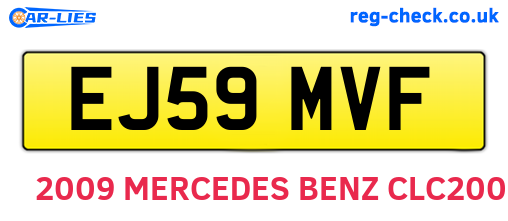 EJ59MVF are the vehicle registration plates.