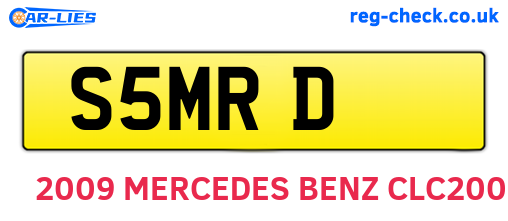 S5MRD are the vehicle registration plates.