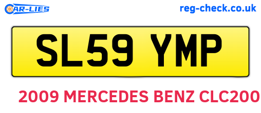 SL59YMP are the vehicle registration plates.
