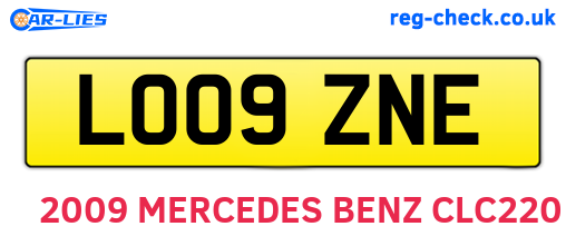 LO09ZNE are the vehicle registration plates.