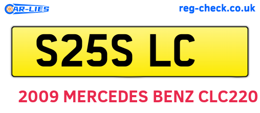 S25SLC are the vehicle registration plates.