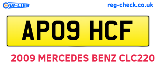 AP09HCF are the vehicle registration plates.