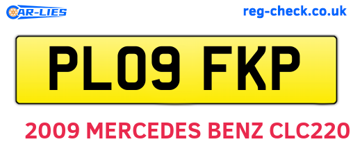 PL09FKP are the vehicle registration plates.