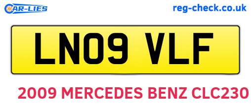 LN09VLF are the vehicle registration plates.