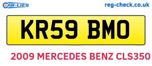 KR59BMO are the vehicle registration plates.