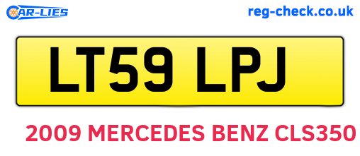 LT59LPJ are the vehicle registration plates.