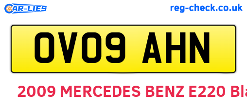 OV09AHN are the vehicle registration plates.