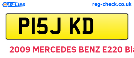 P15JKD are the vehicle registration plates.