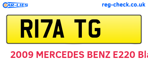 R17ATG are the vehicle registration plates.