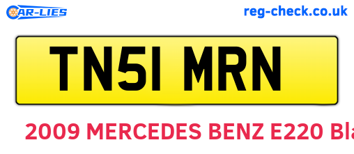 TN51MRN are the vehicle registration plates.