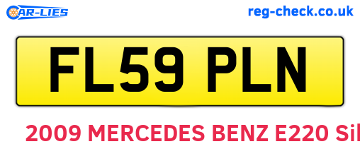 FL59PLN are the vehicle registration plates.