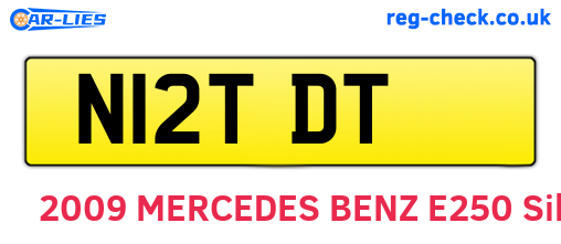 N12TDT are the vehicle registration plates.