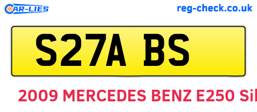 S27ABS are the vehicle registration plates.