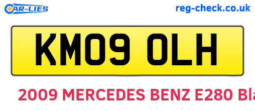 KM09OLH are the vehicle registration plates.