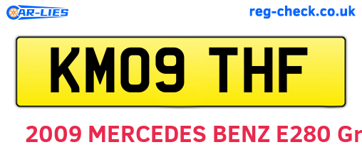 KM09THF are the vehicle registration plates.