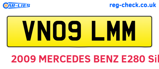 VN09LMM are the vehicle registration plates.