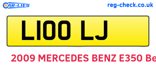 L10OLJ are the vehicle registration plates.