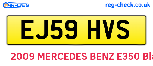 EJ59HVS are the vehicle registration plates.