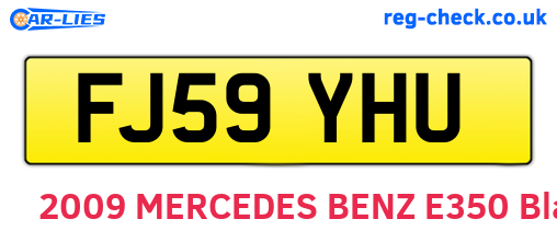 FJ59YHU are the vehicle registration plates.
