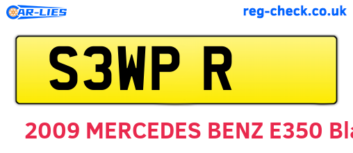 S3WPR are the vehicle registration plates.