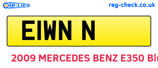 E1WNN are the vehicle registration plates.