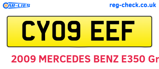 CY09EEF are the vehicle registration plates.