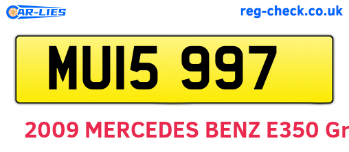 MUI5997 are the vehicle registration plates.