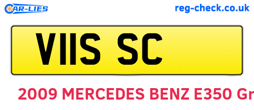 V11SSC are the vehicle registration plates.