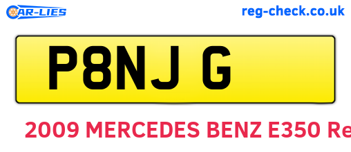 P8NJG are the vehicle registration plates.