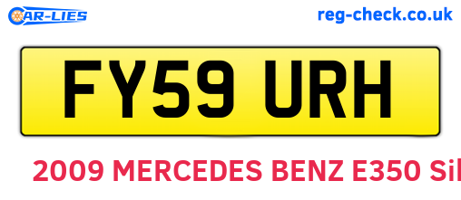 FY59URH are the vehicle registration plates.